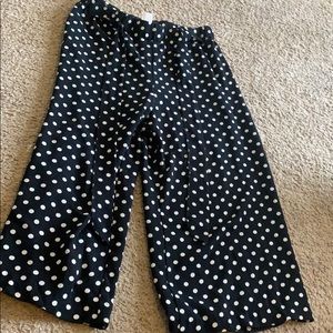 Polka dot flair capris